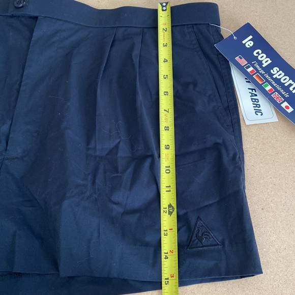NWT VTG Le coq Sportif Mens Tennis Black Shorts. Size 38. - Picture 10 of 10
